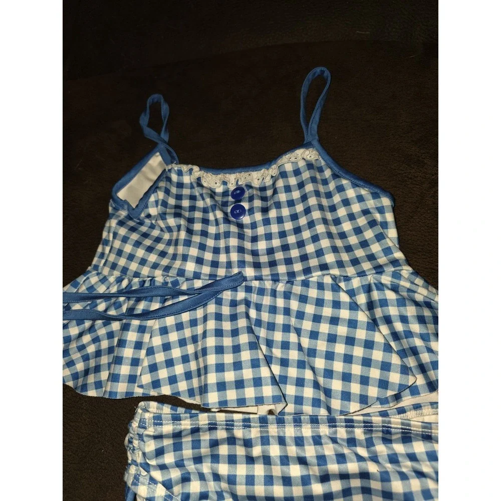 Wilding boutique gingham 2 piece bathing swim suit size 5